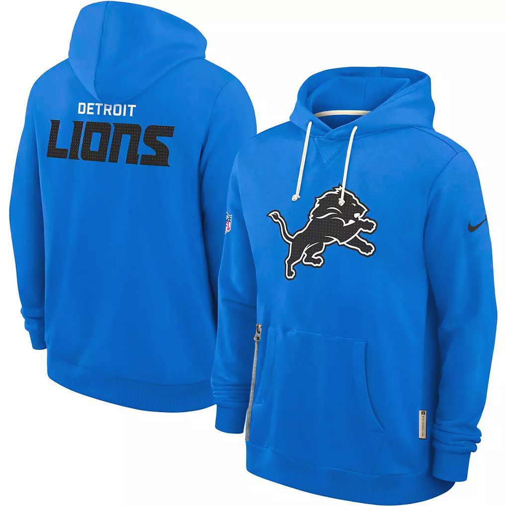 Men 2026 NFL Detroit Lions hoodie Blue 01->detroit lions->NFL Jersey